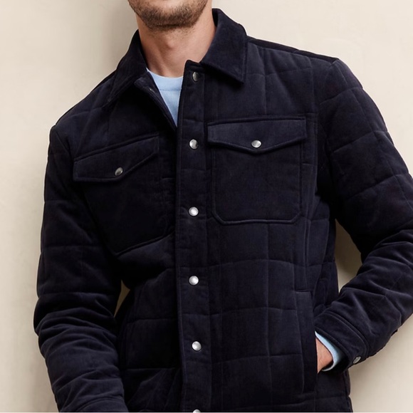 Banana republic quilted corduroyed jacket - Picture 2 of 3